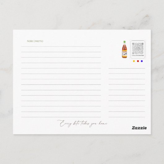 I Che-rish You Card ポストカード (裏面)