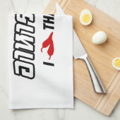 I Chili (Love)タイ料理 キッチンタオル (四つ折り)