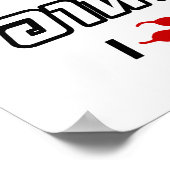 I Chili (Love)タイ料理 ポスター (角)