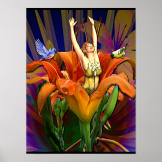 I Ching瞑想， hexagram 12, Standstill ポスター