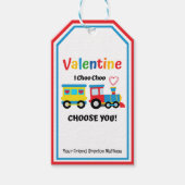 I Choo Choo Choose You Classroom Valentine Favor  ギフトタグ (正面)