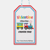 I Choo Choo Choose You Classroom Valentine Favor  ギフトタグ (裏面)