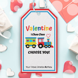 I Choo Choo Choose You Classroom Valentine Favor  ギフトタグ