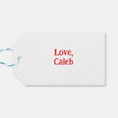 I choo-choo Choose You Valentine's Day Kid's cute ギフトタグ (裏面横)