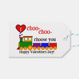 I choo-choo Choose You Valentine's Day Kid's cute ギフトタグ