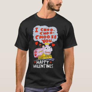 I Choo Choo Choose You Valentines Day Train Toddle Tシャツ