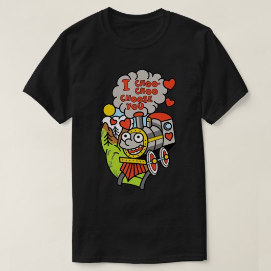 I Choo Choo Choose You Valentines Day Train Toddle Tシャツ (デザイン正面)