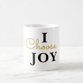I Choose Joy Minimalist Coffee Mug | Modern Inspir コーヒーマグカップ