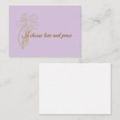 I Choose Love and Peace Positive Affirmation ノートカード (正面/裏面)