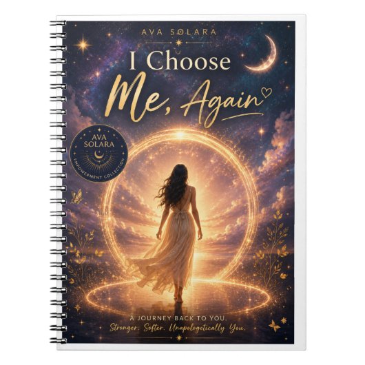I Choose Me, Again エンパワーメントジャーナル ノートブック (正面)