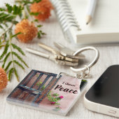 I Choose Peace Acrylic Keychain キーホルダー (正面右)