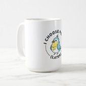 I Choose Peace Later Angry Bird コーヒーマグカップ (正面左)