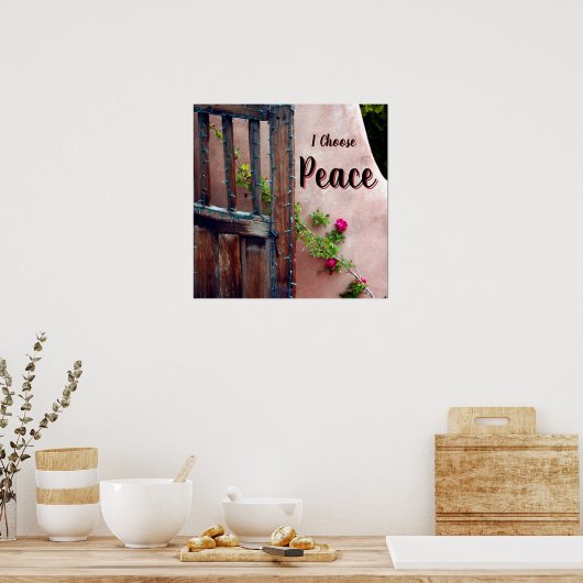 I Choose Peace Square Poster ポスター (キッチン)