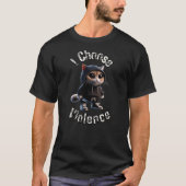 I Choose Violence Cat Tシャツ (正面)