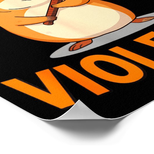 I Choose Violence Funny Hamster Graphic  ポスター (角)