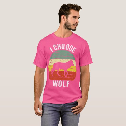 I Choose Wolf Tシャツ (正面フル)