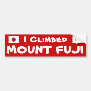I Climbed*富士山のバンパーステッカー バンパーステッカー