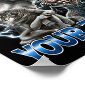 I Clogged Your Toilet Funny Alpha Wolf Meme Stud B ポスター (角)