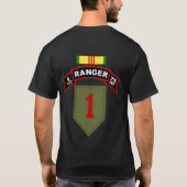 I Coの第75歩兵-レーンジャー-第1歩兵のワイシャツ Tシャツ (裏面)