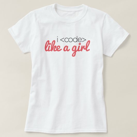 I <code> 女の子のティーのように tシャツ (デザイン正面)