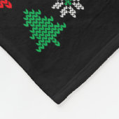 I Come In Peace Couple Matching Ugly Christmas Swe フリースブランケット (角)