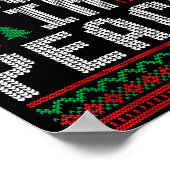 I Come In Peace Couple Matching Ugly Christmas Swe ポスター (角)