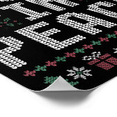 I Come In Peace Couple Matching Ugly Christmas Swe ポスター (角)