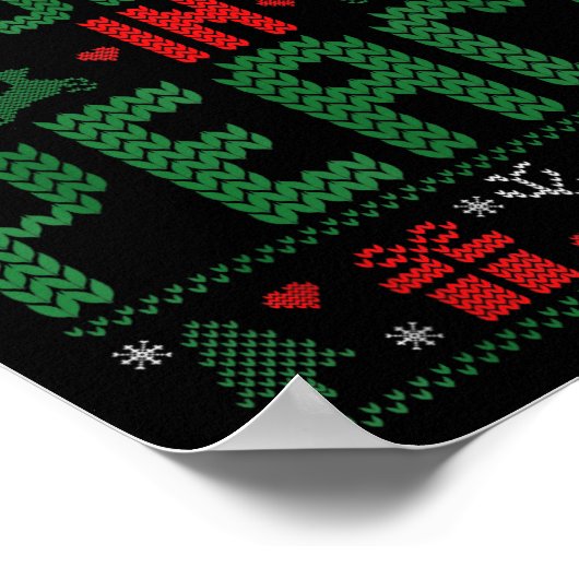 I Come In Peace Couple Matching Ugly Christmas Swe ポスター (角)