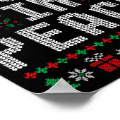 I Come In Peace Couple Matching Ugly Christmas Swe ポスター (角)