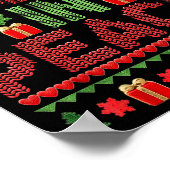 I Come In Peace Couple Matching Ugly Christmas Swe ポスター (角)