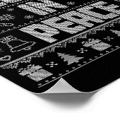 I Come In Peace Couple Matching Ugly Christmas Swe ポスター (角)