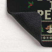 I Come In Peace Couple Matching Ugly Christmas Swe マウスパッド (コーナー)