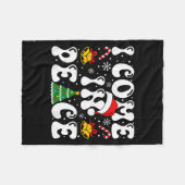I Come In Peace Funny Couple Ugly Christmas Shirt フリースブランケット (正面(横))