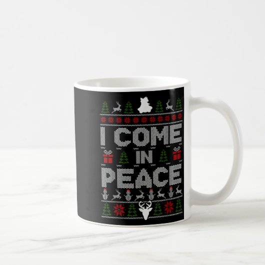 I Come In Peace - I'm Peace Couple Matching Ugly C コーヒーマグカップ (右)