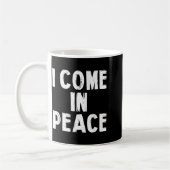 I Come In Peace I'm Peace Funny Couple Valentine M コーヒーマグカップ (左)