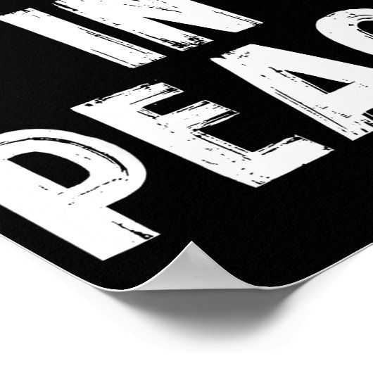 I Come In Peace I'm Peace Funny Couple Valentine M ポスター (角)