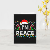 I Come In Peace I'm Peace Matching Ugly Christmas  カード (黄色い花)