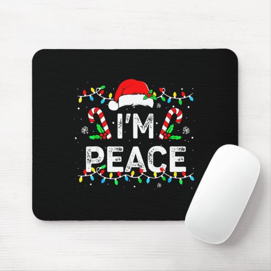 I Come In Peace I'm Peace Matching Ugly Christmas  マウスパッド (マウス)