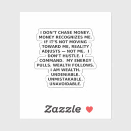 I COMMAND WEALTH. NOT OPINIONS. シール