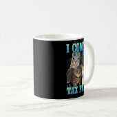 I Commit Tax Fraud Funny Cat Meme Bootleg Graphic  コーヒーマグカップ (正面右)