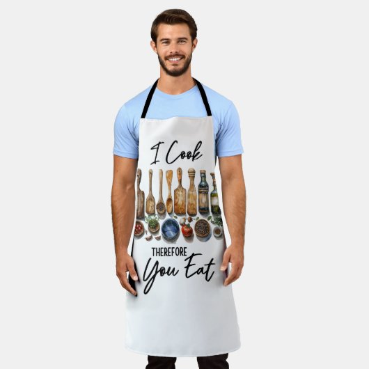 I Cook, Therefore You Eat エプロン (着用した状態)