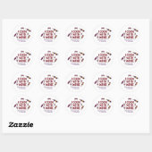 I Cook With Wine Funny Sticker - Wine Lover Gift ラウンドシール (シート)