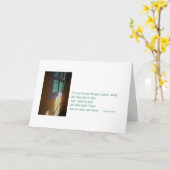 I Corinthiansの13:12の悔やみや弔慰カード カード (黄色い花)