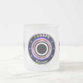 I Corps "アメリカの部隊"コーヒーマグ フロストグラスマグカップ (中央)