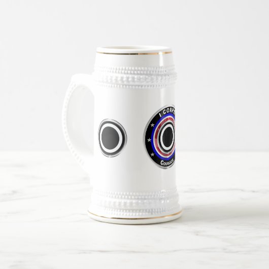 I Corps “America's Corps” ビールジョッキ (正面左)