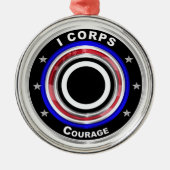 I Corps "America's Corps"記念クリスマス メタルオーナメント (正面)