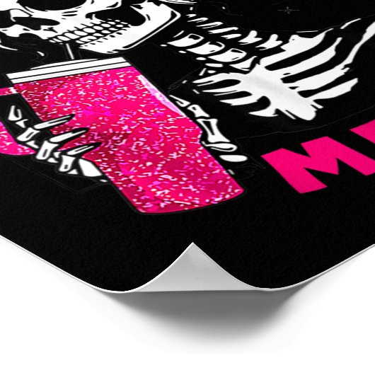 I Could Be Meaner Funny Skeleton _1  ポスター (角)