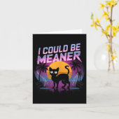 I Could Be Meaner Medusa Greek Mythology Halloween カード (黄色い花)