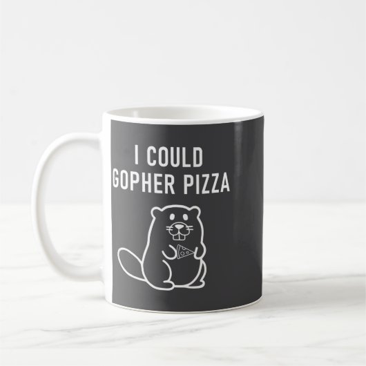 I Could Gopher Zza Funny Puns Jokes Sarcastic _1  コーヒーマグカップ (左)