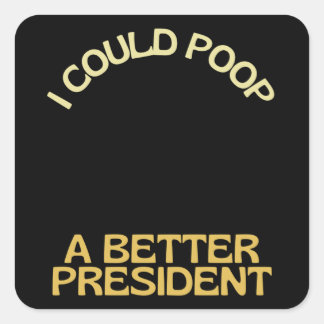 I Could Poop A Better President Joe Biden Out スクエアシール